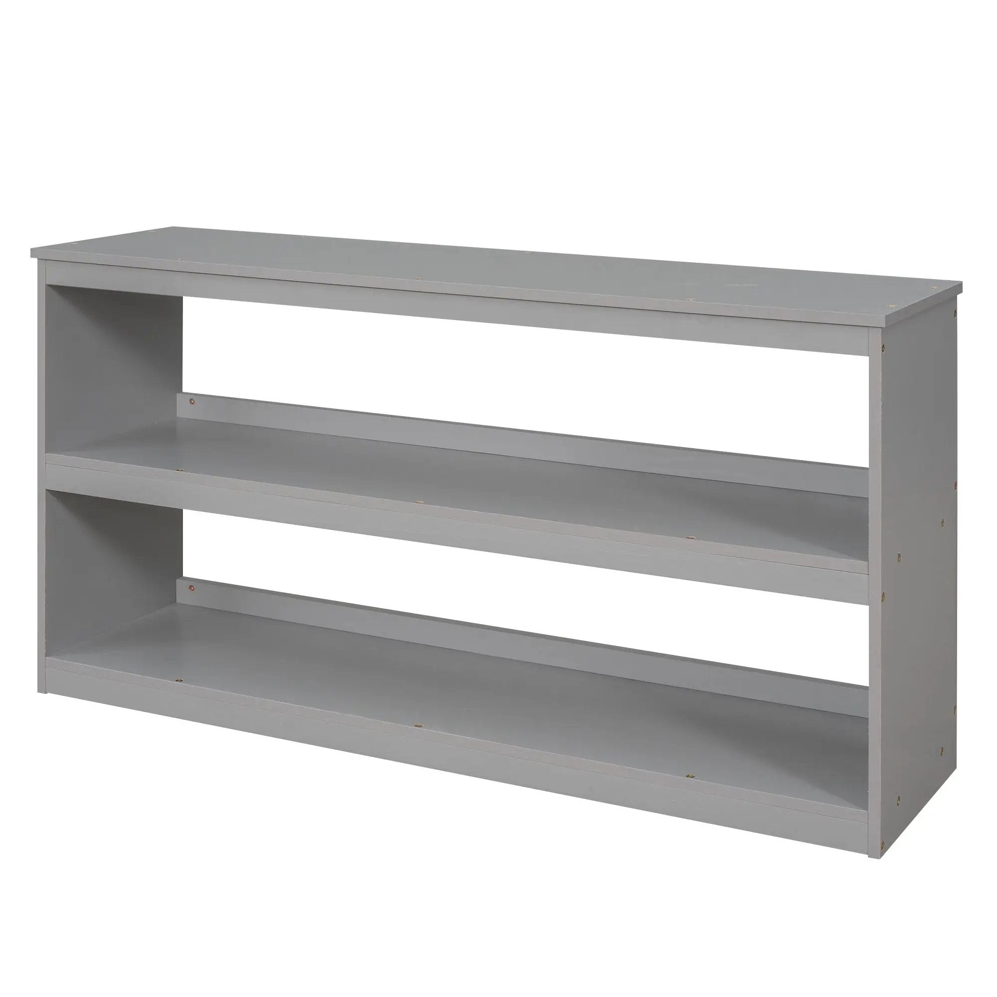 Loft Low Study Bed With Cabinet, Shelves And Rolling Portable Desk, Multiple Functions by HouseOfZazla