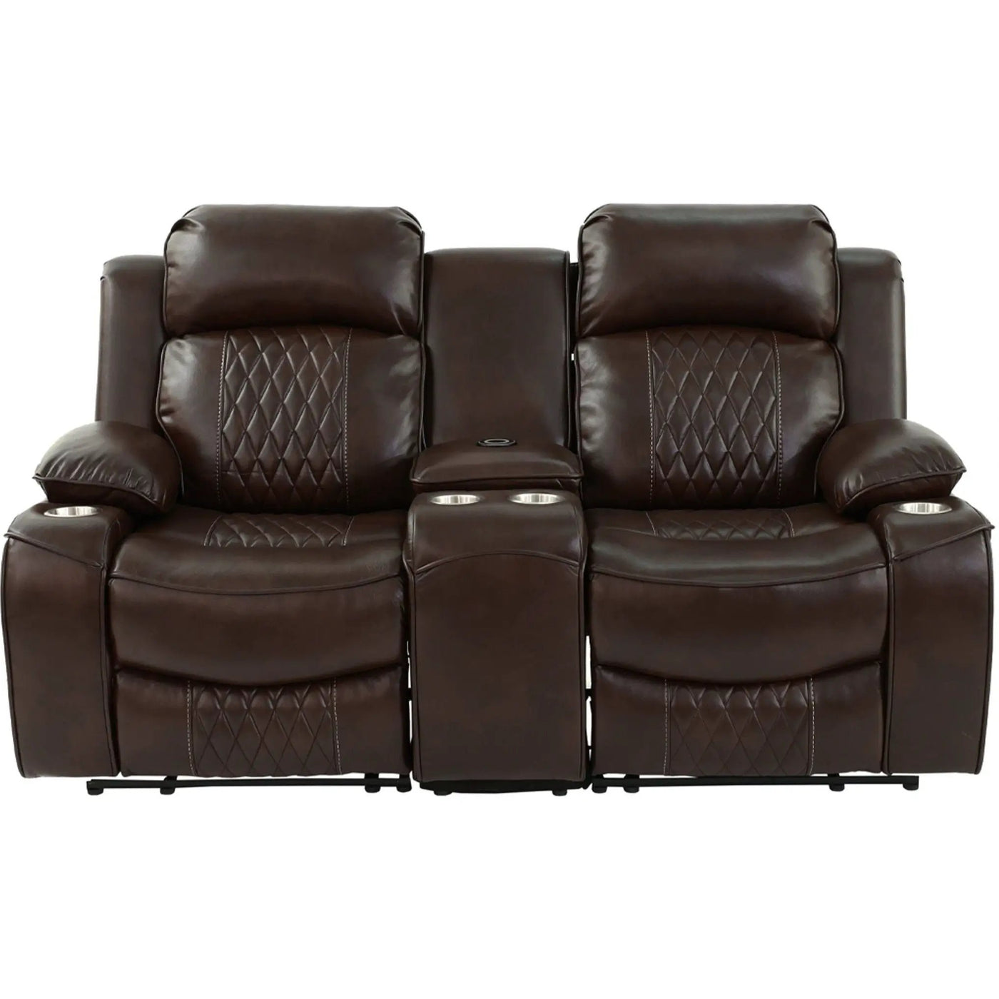 Power Motion Living Room Set With USB Port, Adjustable Headrest, Cup Holder by HouseOfZazla