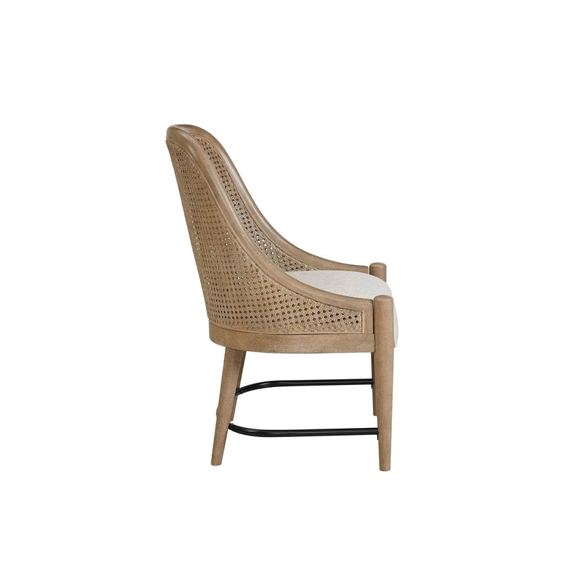 Cane Backed Host Chair Colored (Set of 2) - Sand by Unique Piece Furniture