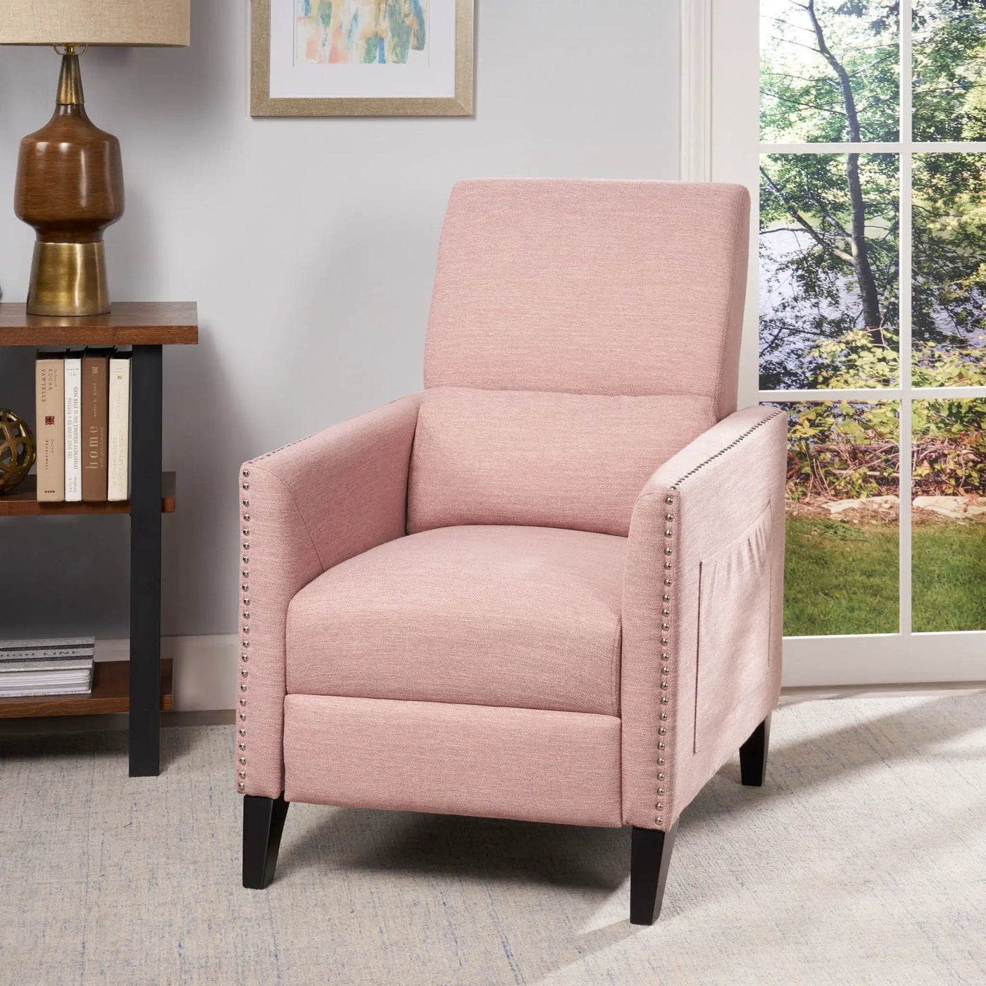 Kiersten - Contemporary Fabric Pushback Recliner by Unique Piece Furniture