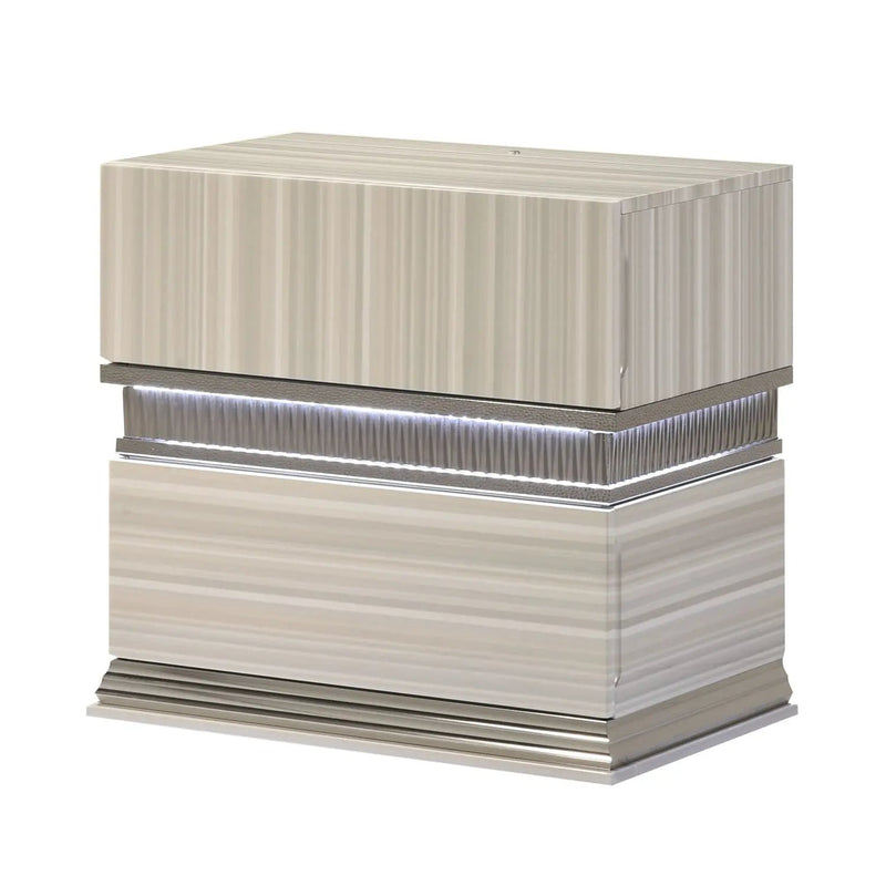 Leonor - 2 Drawer Nightstand - Gray by HouseOfZazla