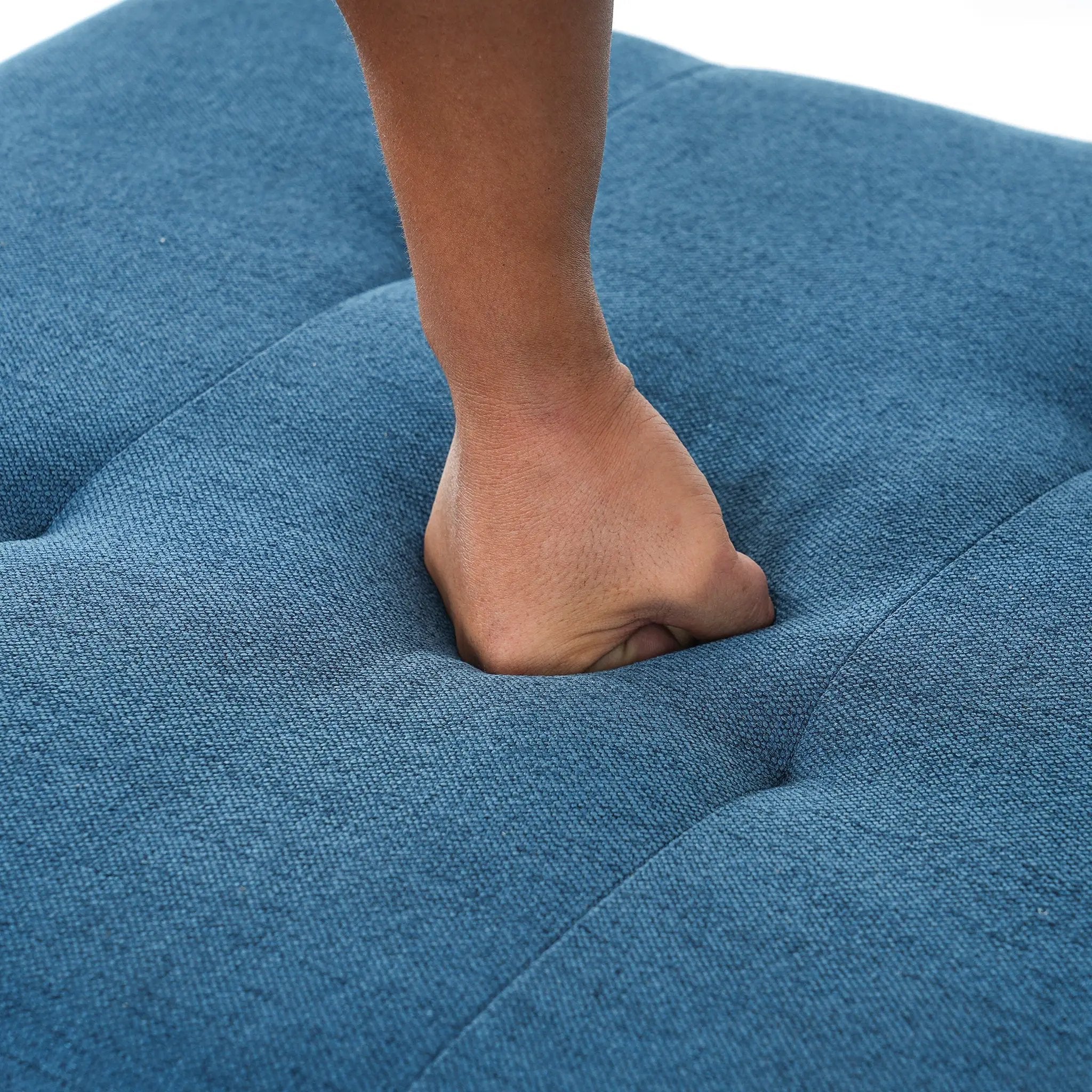 Navy Tufted Ottoman by HouseOfZazla