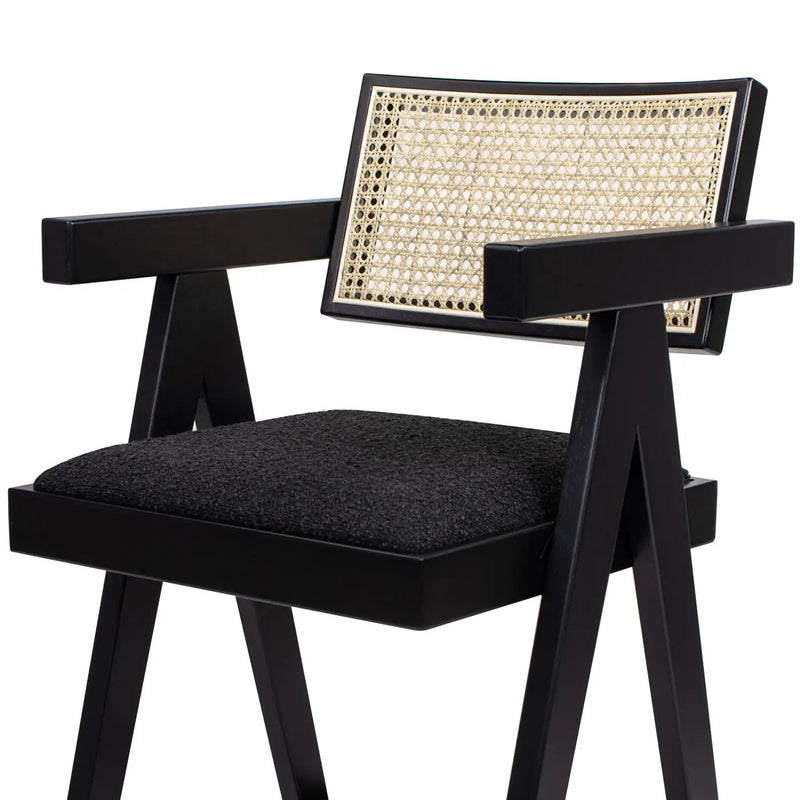 Milan - Modern Webbing Back Stool With Arms (Set of 3) by HouseOfZazla