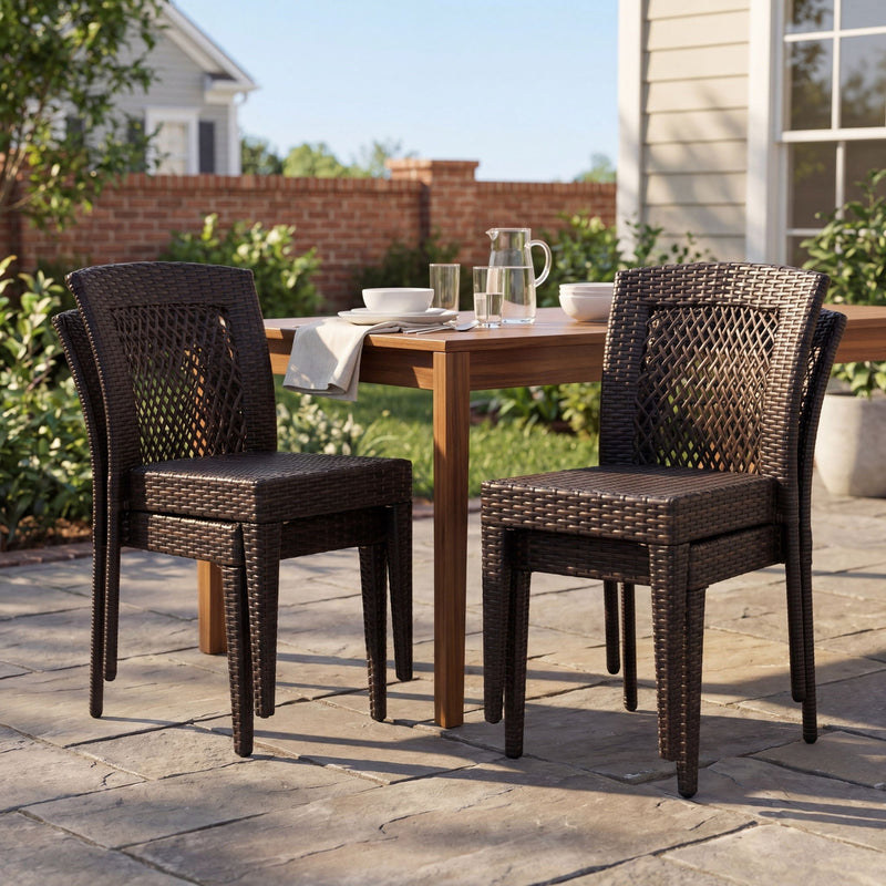 Outdoor Dining Stackable Chairs by HouseOfZazla