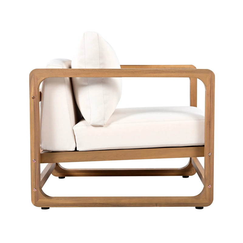 Outdoor Lounge Chair With Oversized Cushion Set For Patio by HouseOfZazla