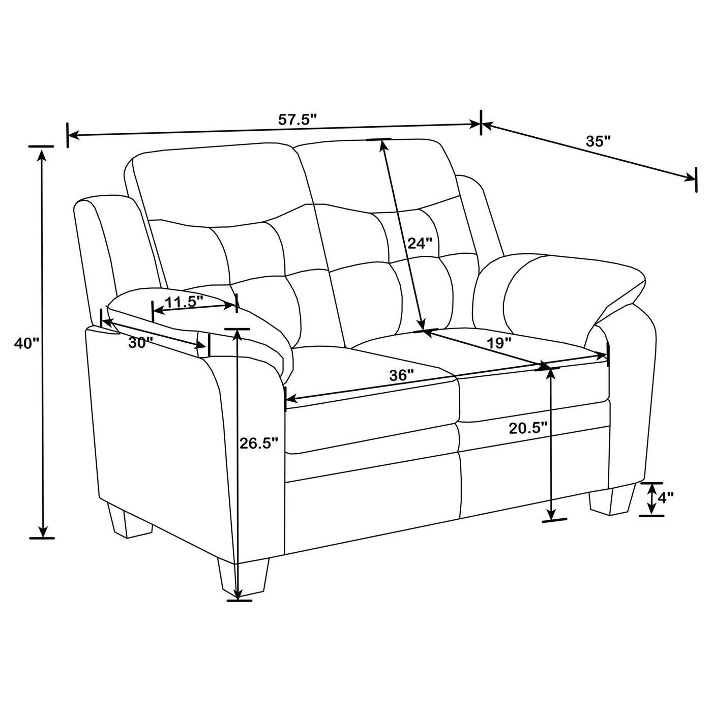 Castro - Living Room Set by HouseOfZazla
