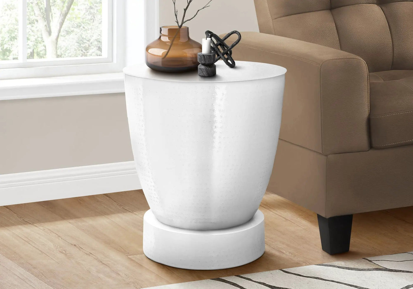 Drum Accent Side Table, Contemporary & Modern Design by HouseOfZazla