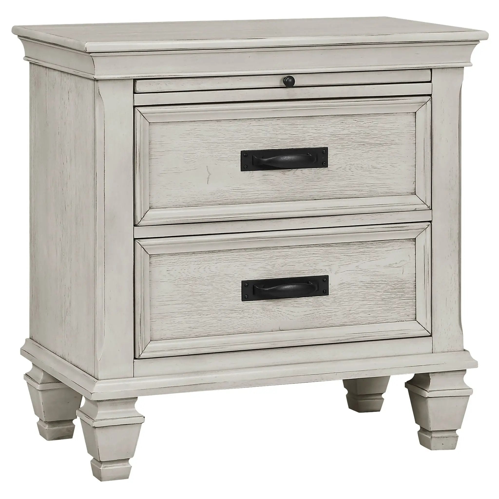 Franco 5-piece Queen Bedroom Set Distressed White by Unique Piece Furniture