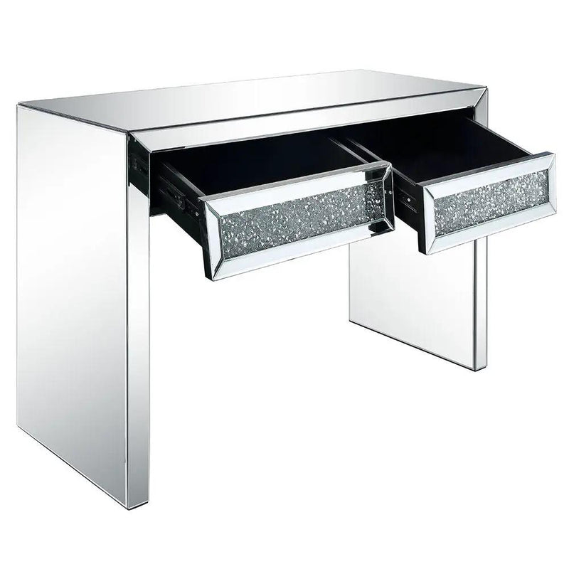 Noralie - Console Table Faux Diamonds - Mirrored by Unique Piece Furniture