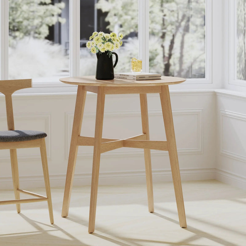 Wood Counter Height Round Dining Table by HouseOfZazla