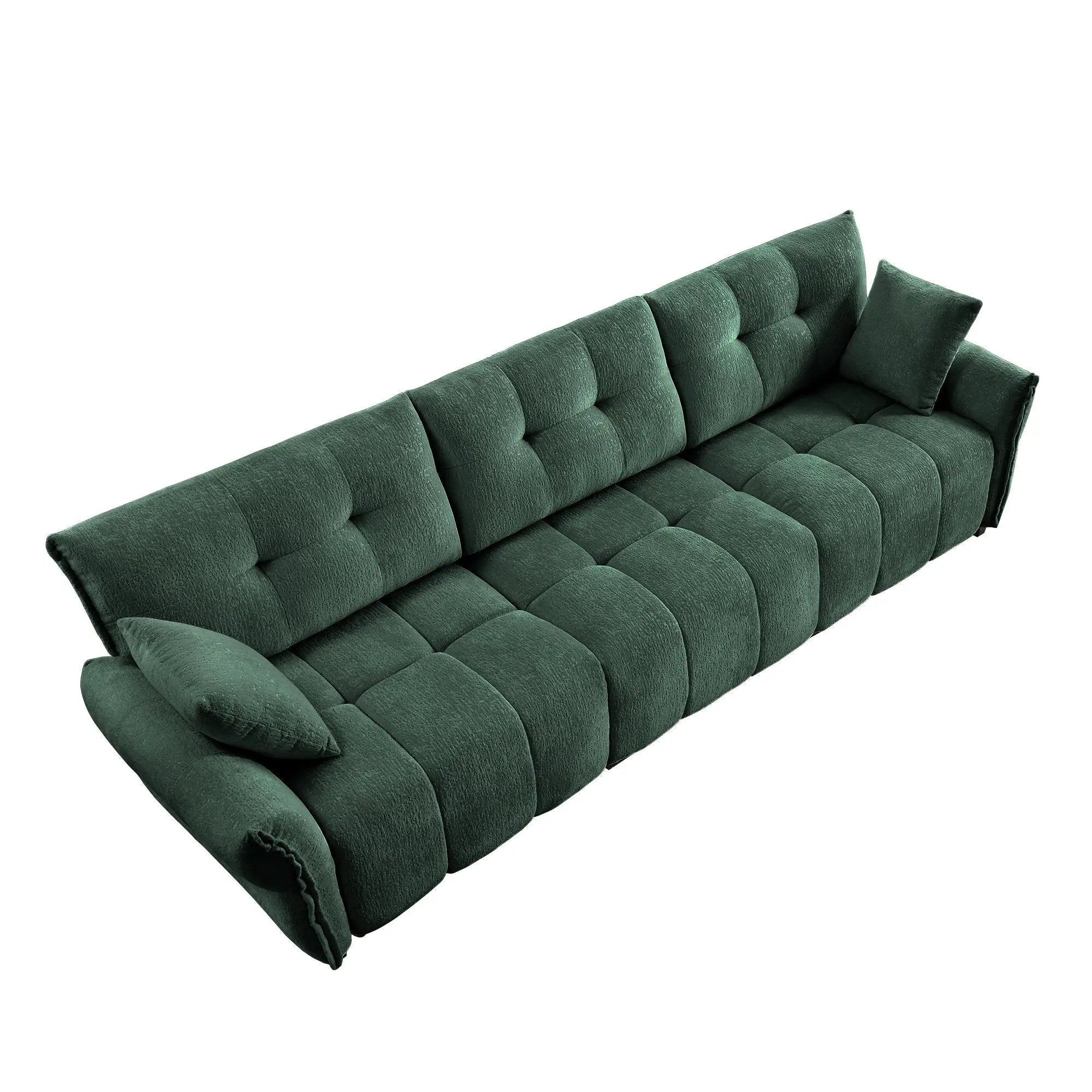3-Seater Sofa Set with Pillows - Premium Chenille Design by HouseOfZazla
