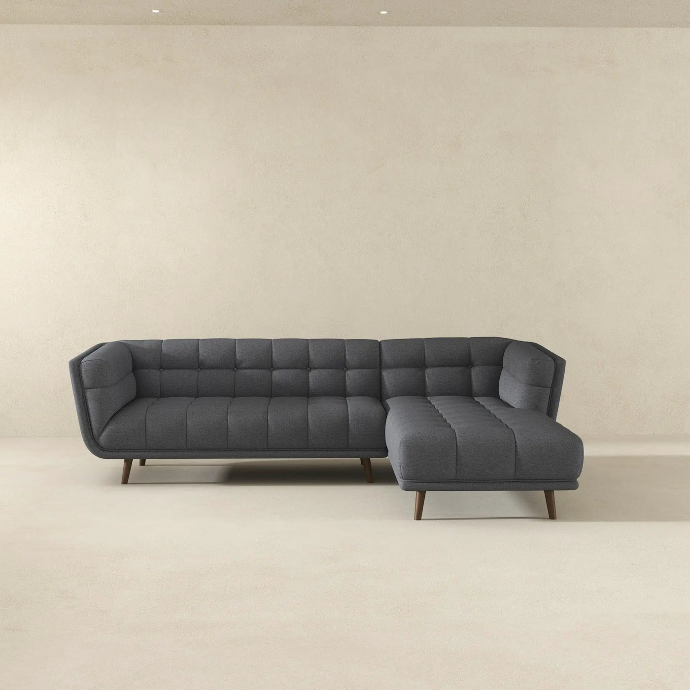 Addison - L Shape Sectional Sofa Tufted by HouseOfZazla