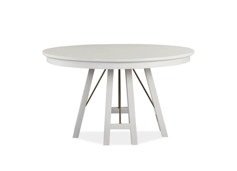 Heron Cove - Round Dining Table - Chalk White by Unique Piece Furniture