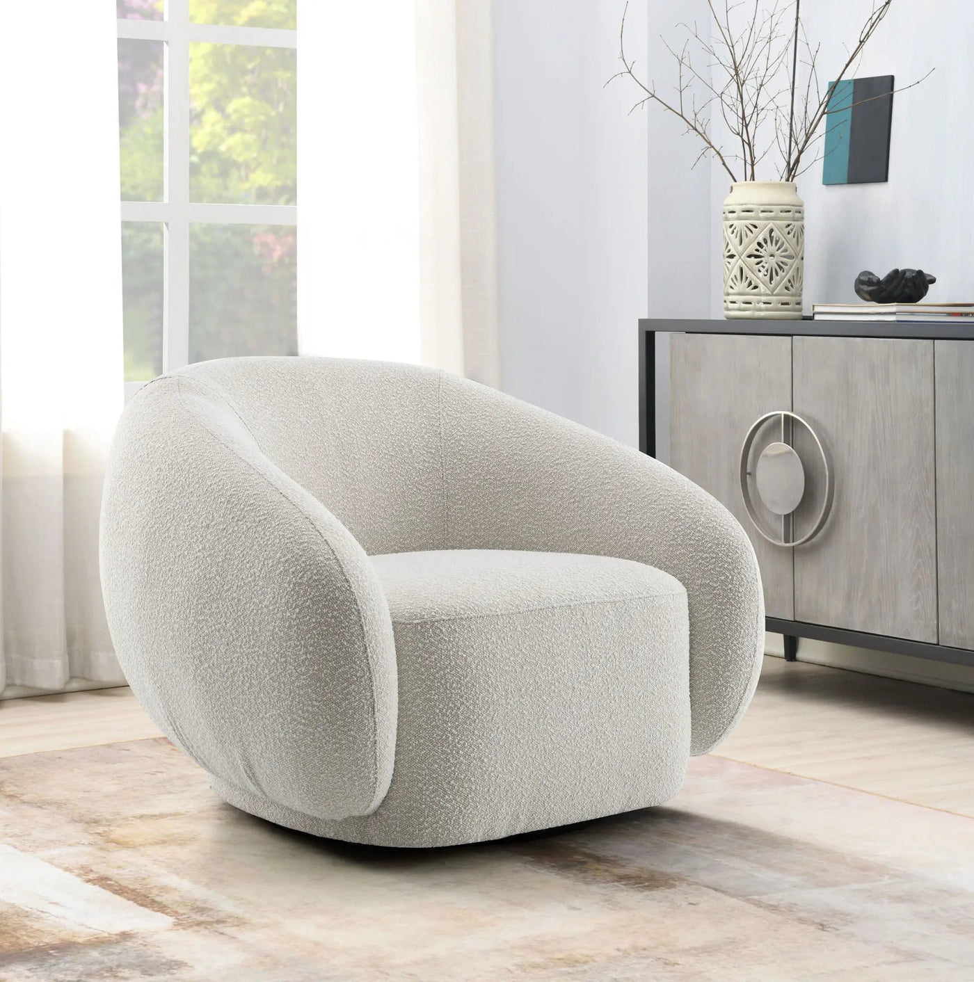 Isabel - Chair With Swivel Base by Unique Piece Furniture