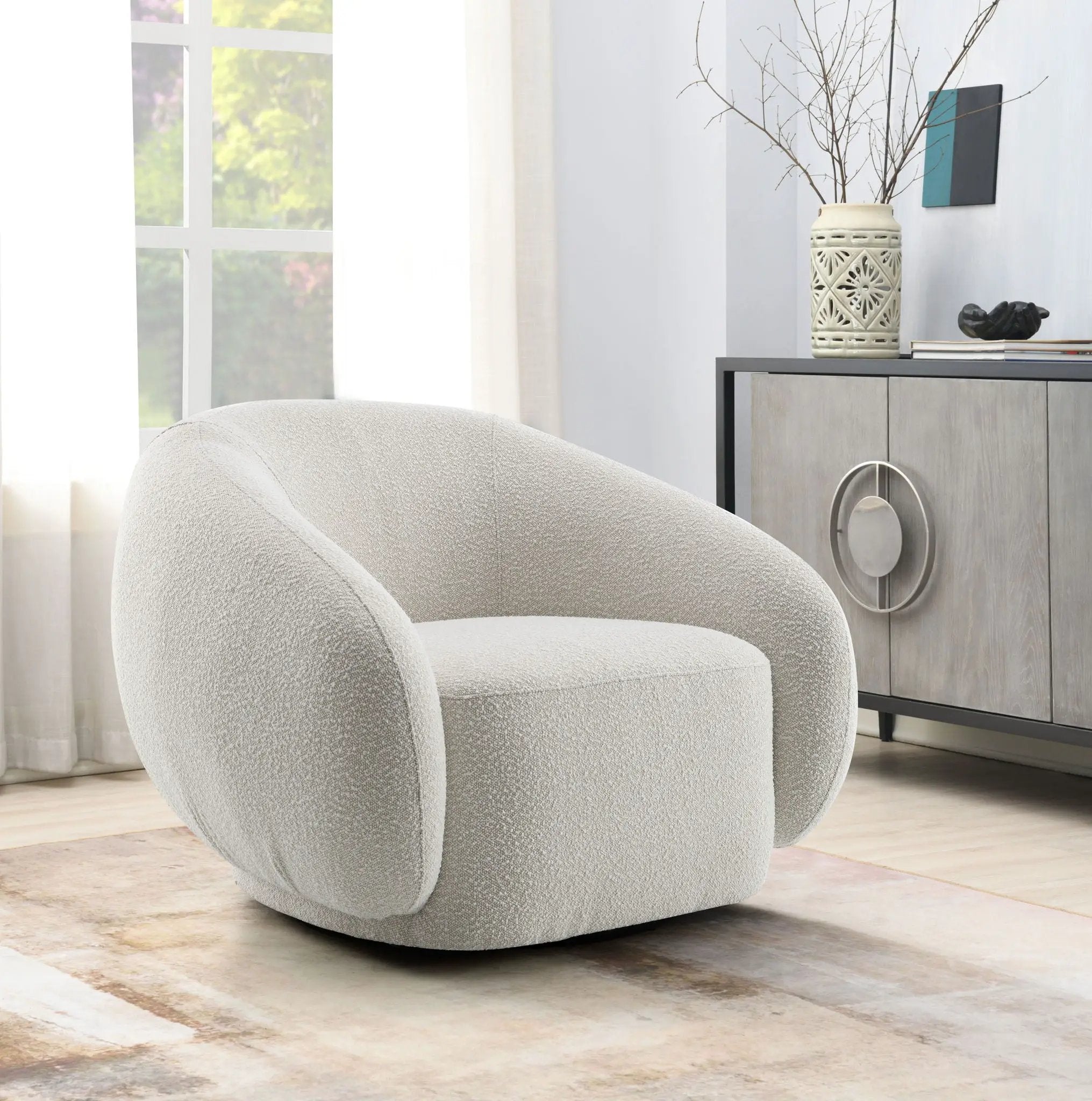 Isabel - Chair With Swivel Base by Unique Piece Furniture