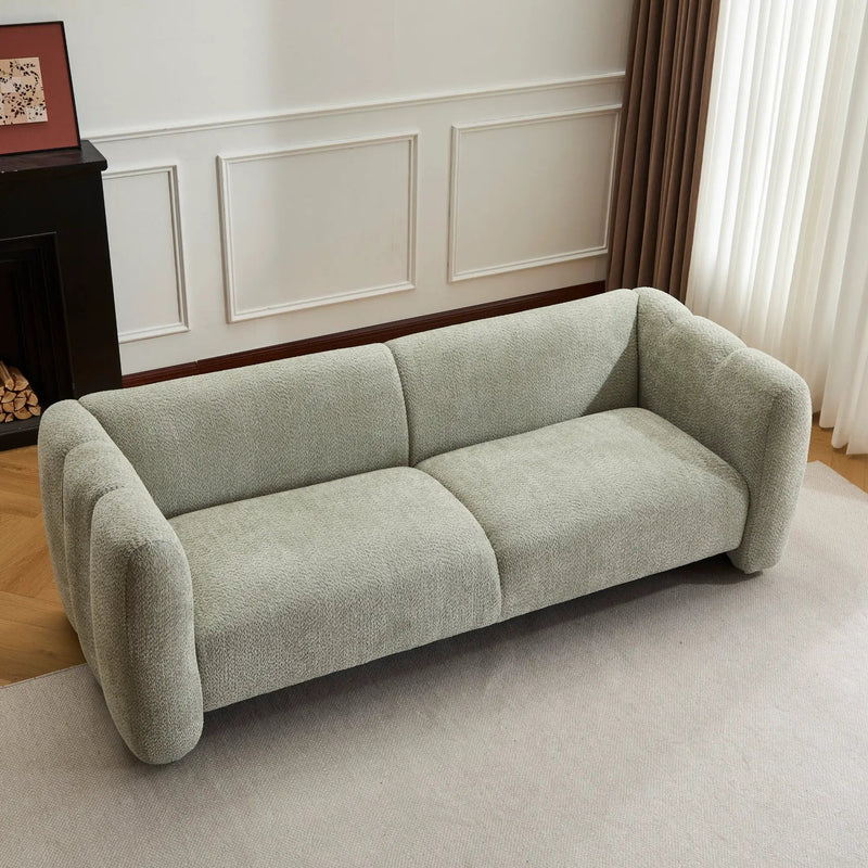 Tonson 83" 3-Seater Boucle Sofa with Wave Design by HouseOfZazla