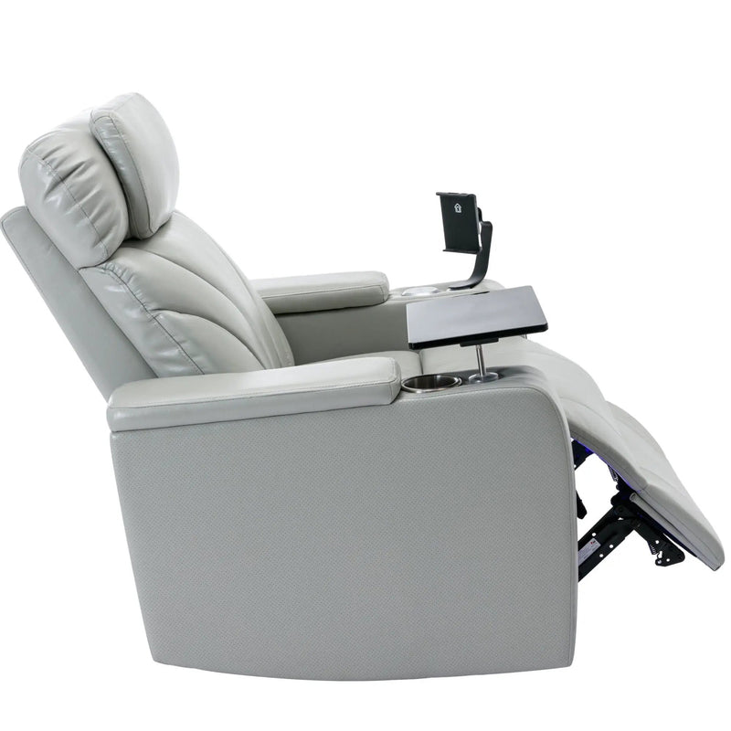 Power Motion Recliner Electric Power Recliner With USB Charging Port, Hidden Arm Storage, Convenient Cup Holder And tooth Speaker by HouseOfZazla