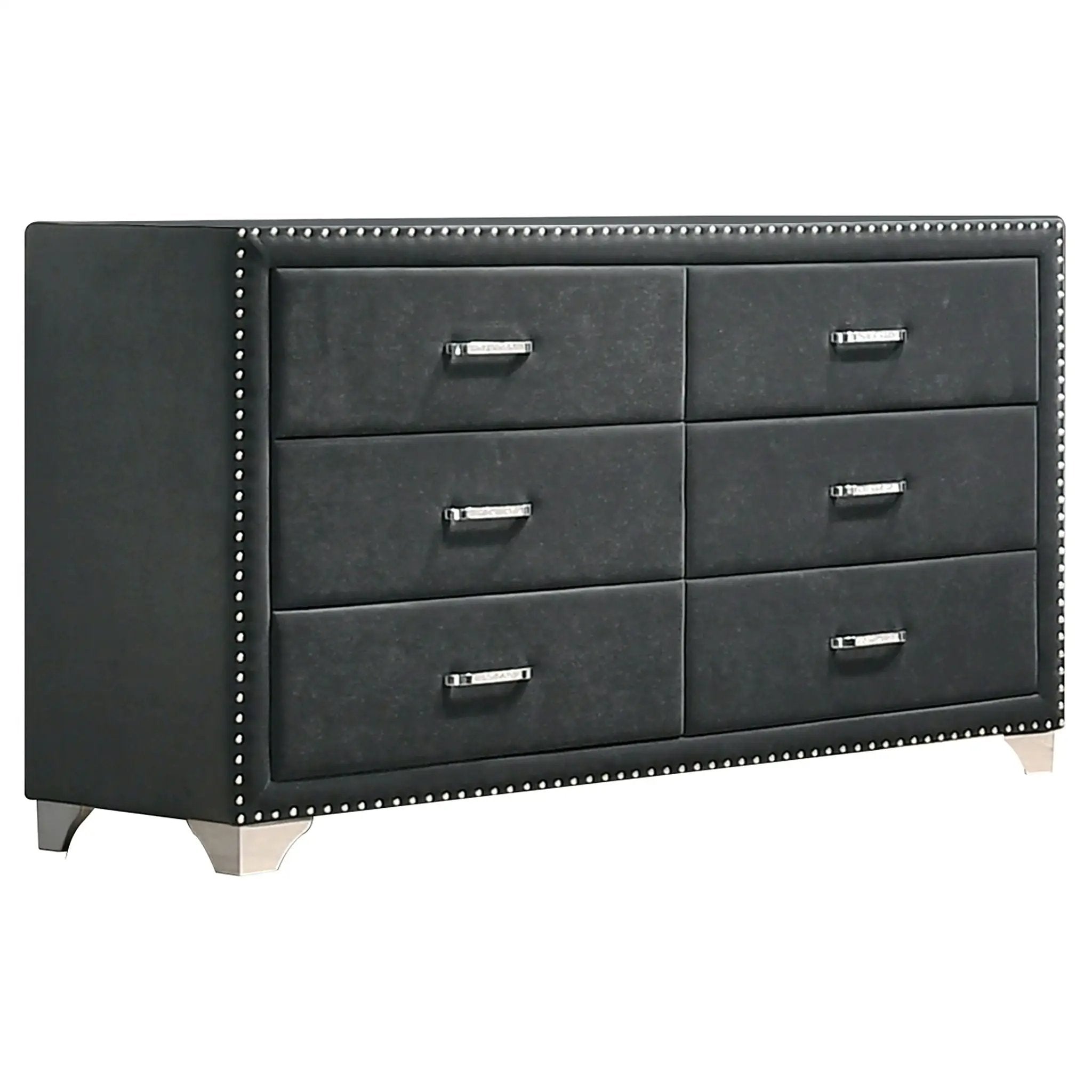 Melody 4-piece California King Bedroom Set Grey by Unique Piece Furniture