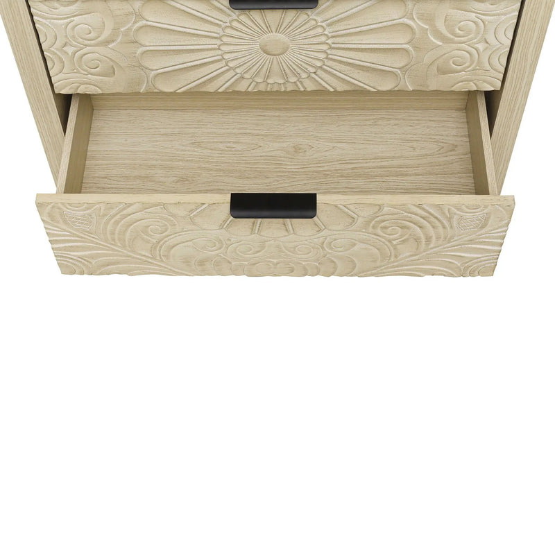 3 Drawer Cabinet - Natural Wood Finish by HouseOfZazla