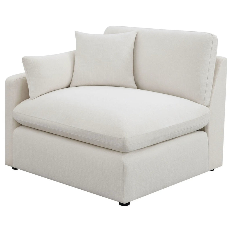 Hobson 4-piece Upholstered Modular Sectional Sofa Ivory by Unique Piece Furniture