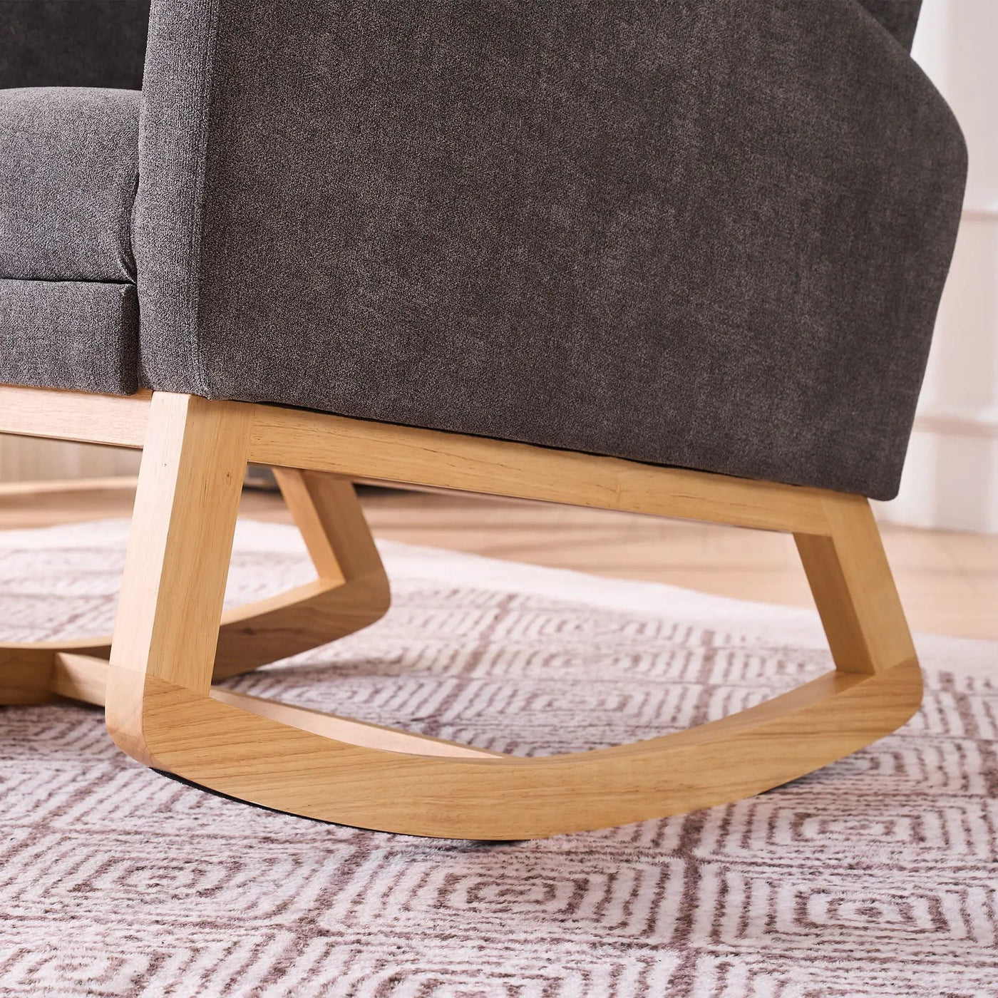 Accent Rocking Chair With Footrest, High Back by HouseOfZazla