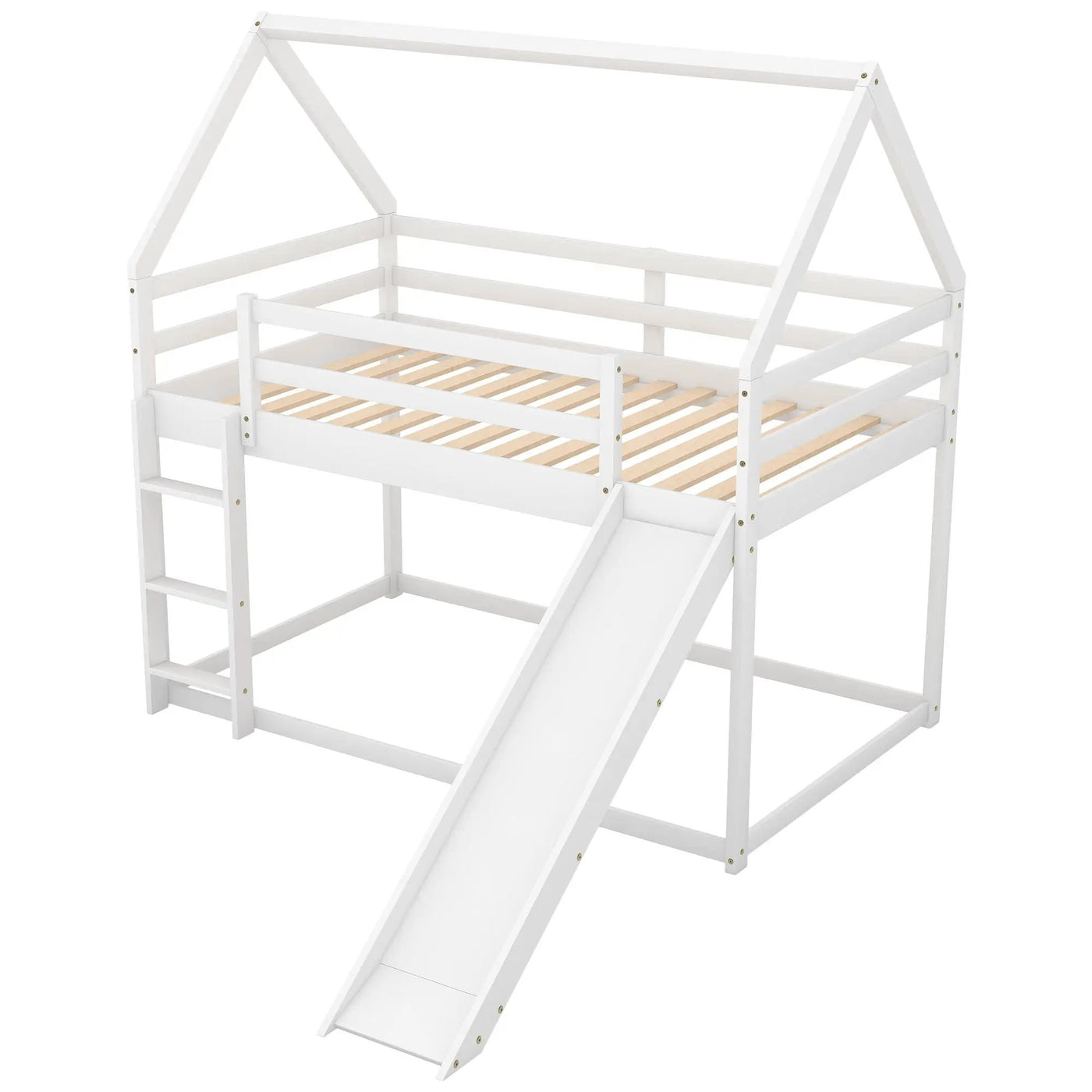 House Shape Bunk Bed With Slide And Ladder by HouseOfZazla