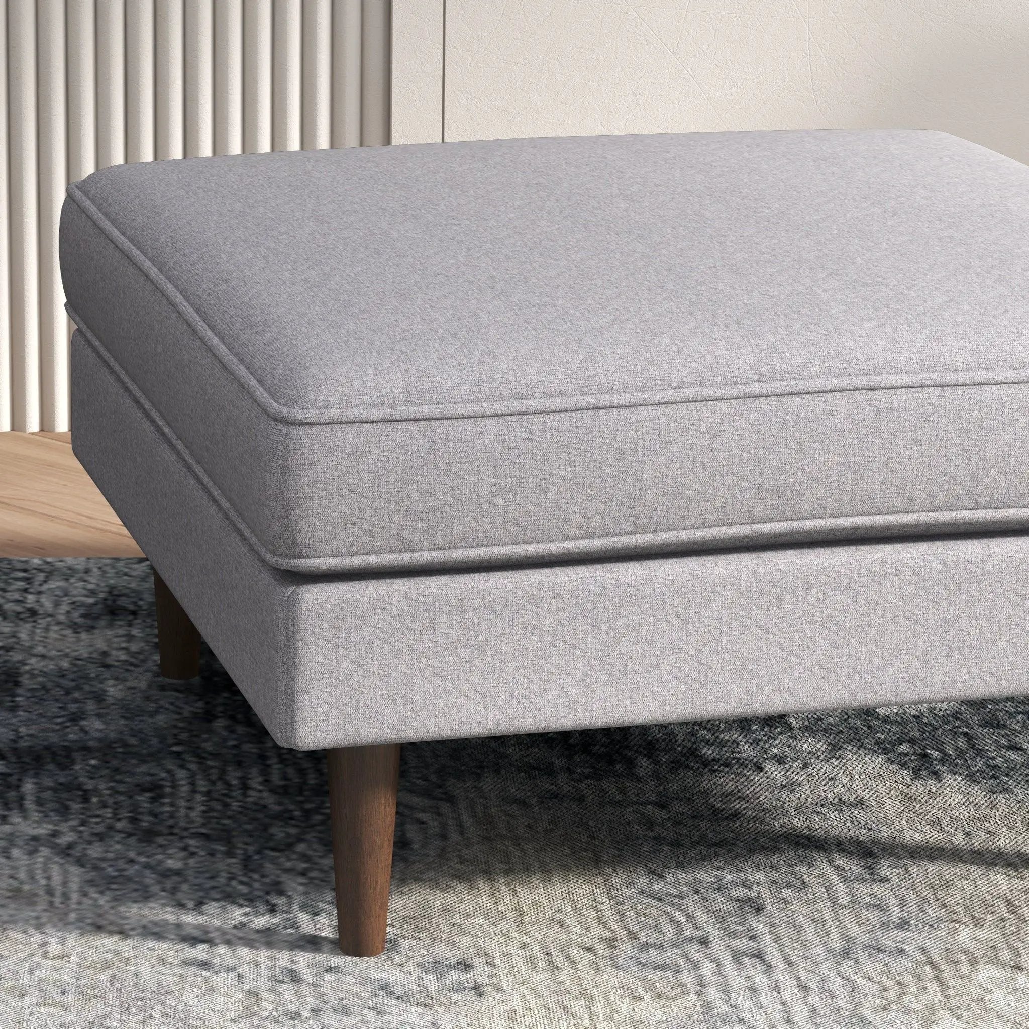Amber - Square Upholstered Ottoman by Unique Piece Furniture