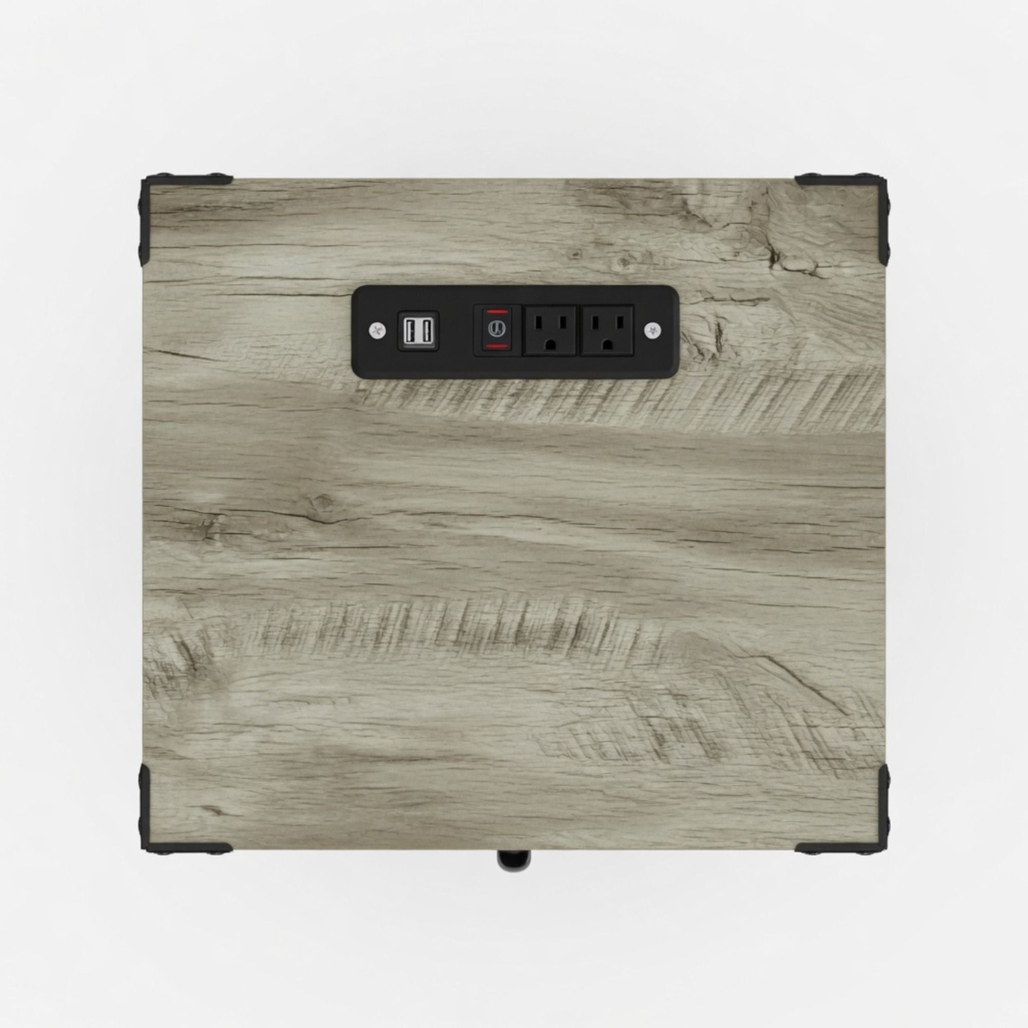 Farmhouse Nightstand, Charging Station & Storage by HouseOfZazla