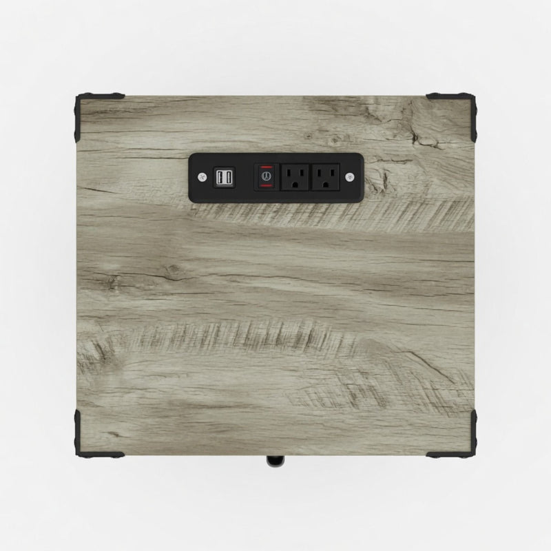 Farmhouse Nightstand, Charging Station & Storage by HouseOfZazla