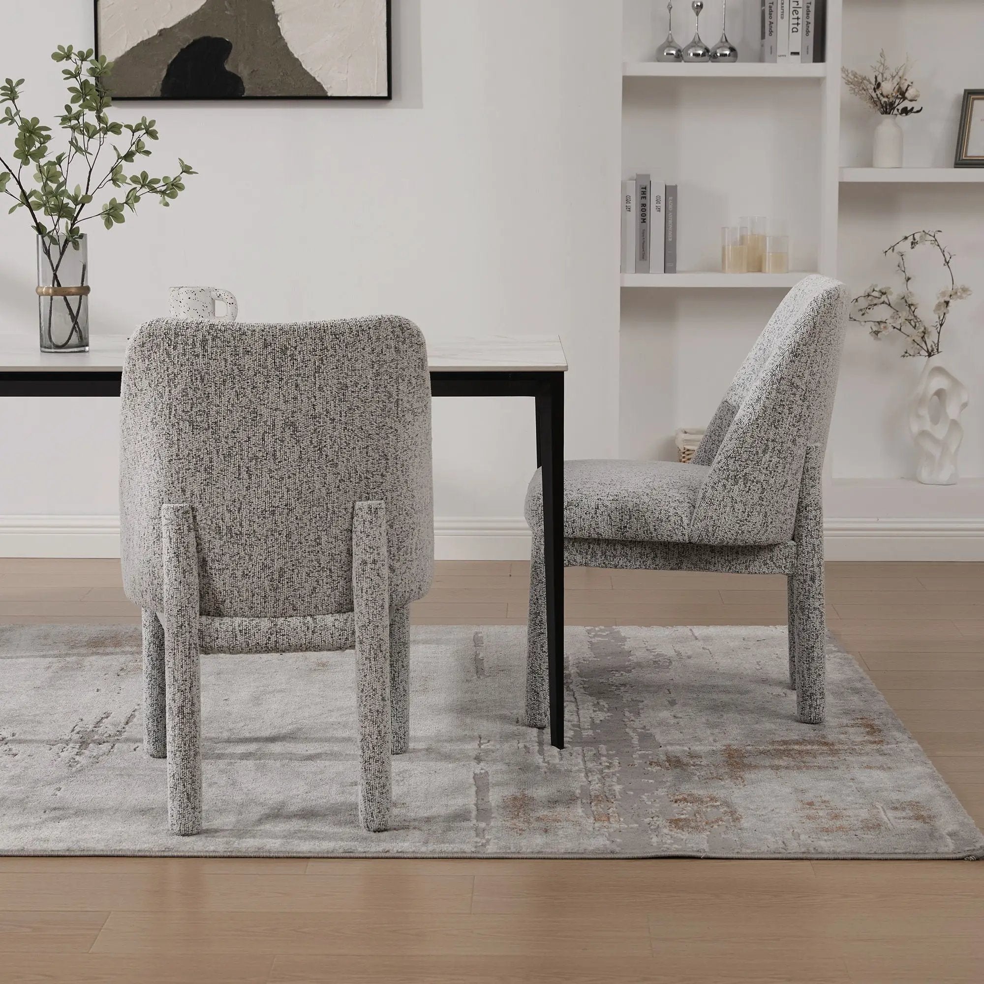 Wide Minimalist Dining Chair