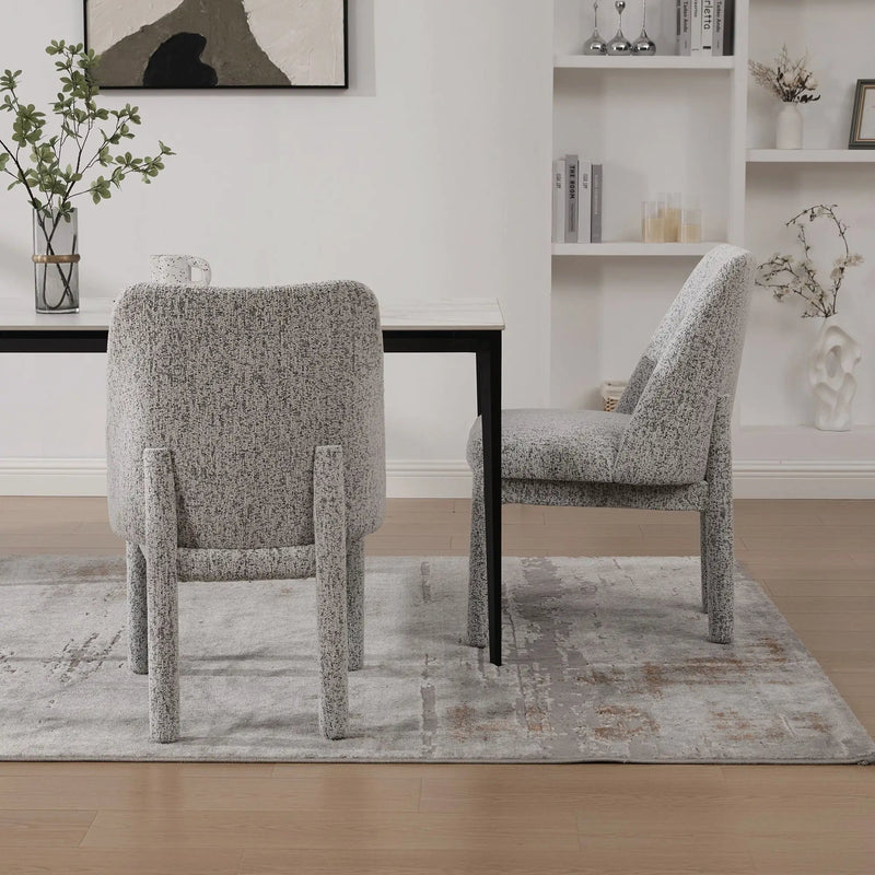 Wide Minimalist Dining Chair