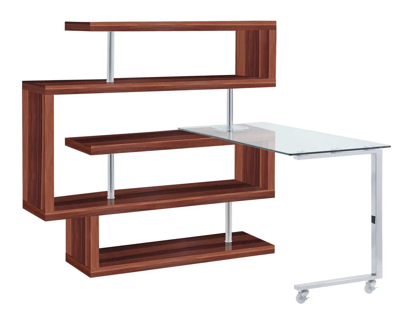 Buck II - Writing Desk With Bookshelf by Unique Piece Furniture