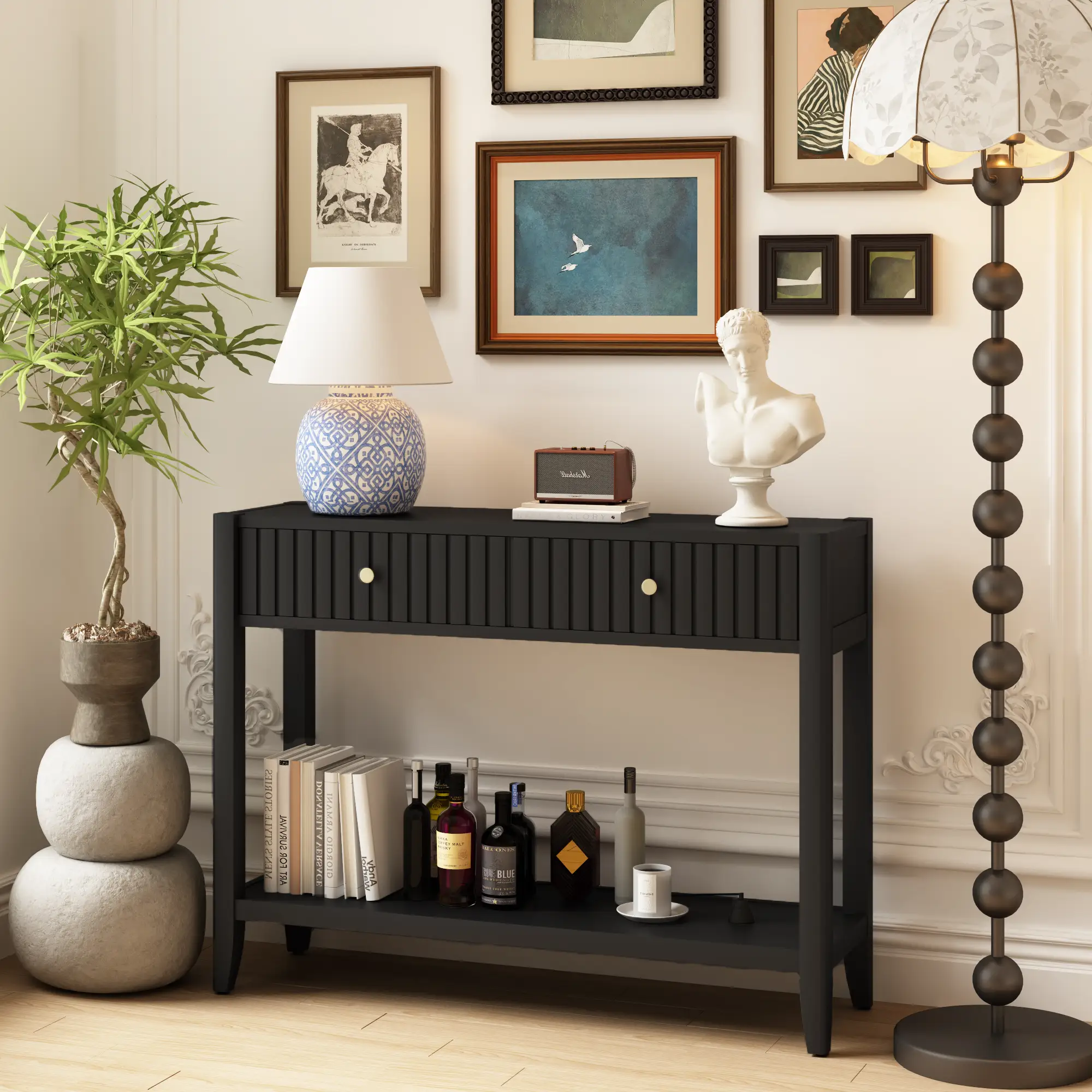29.53" Tall Console Table with Drawers by HouseOfZazla