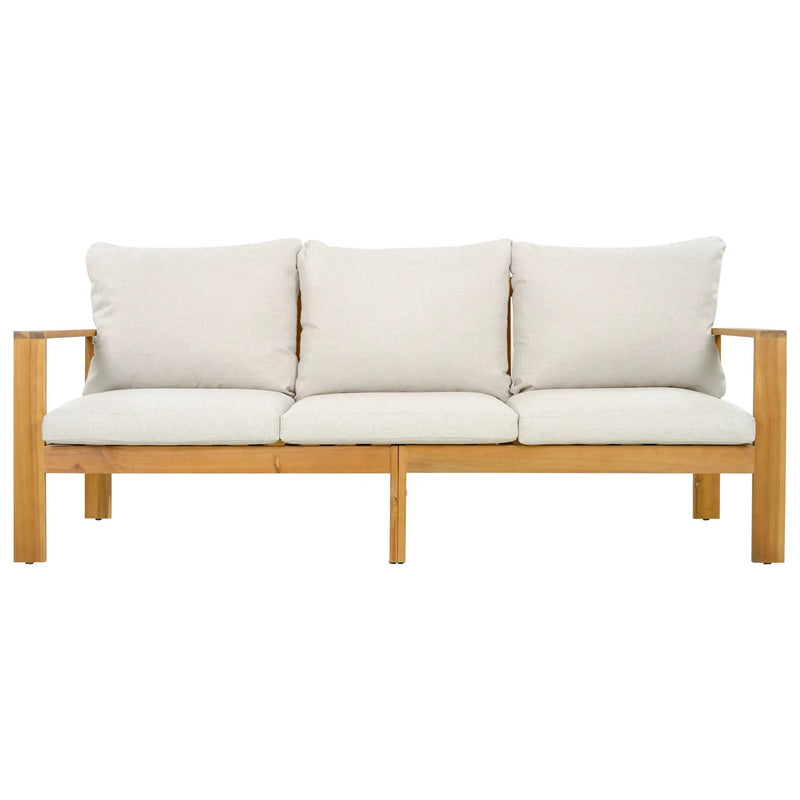 Outdoor 3pcs Acacia Sectional Patio Sofa Set by HouseOfZazla