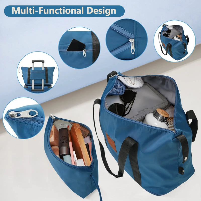 Hardshell Luggage Sets 6 Piece Suitcase Set Blue by HouseOfZazla