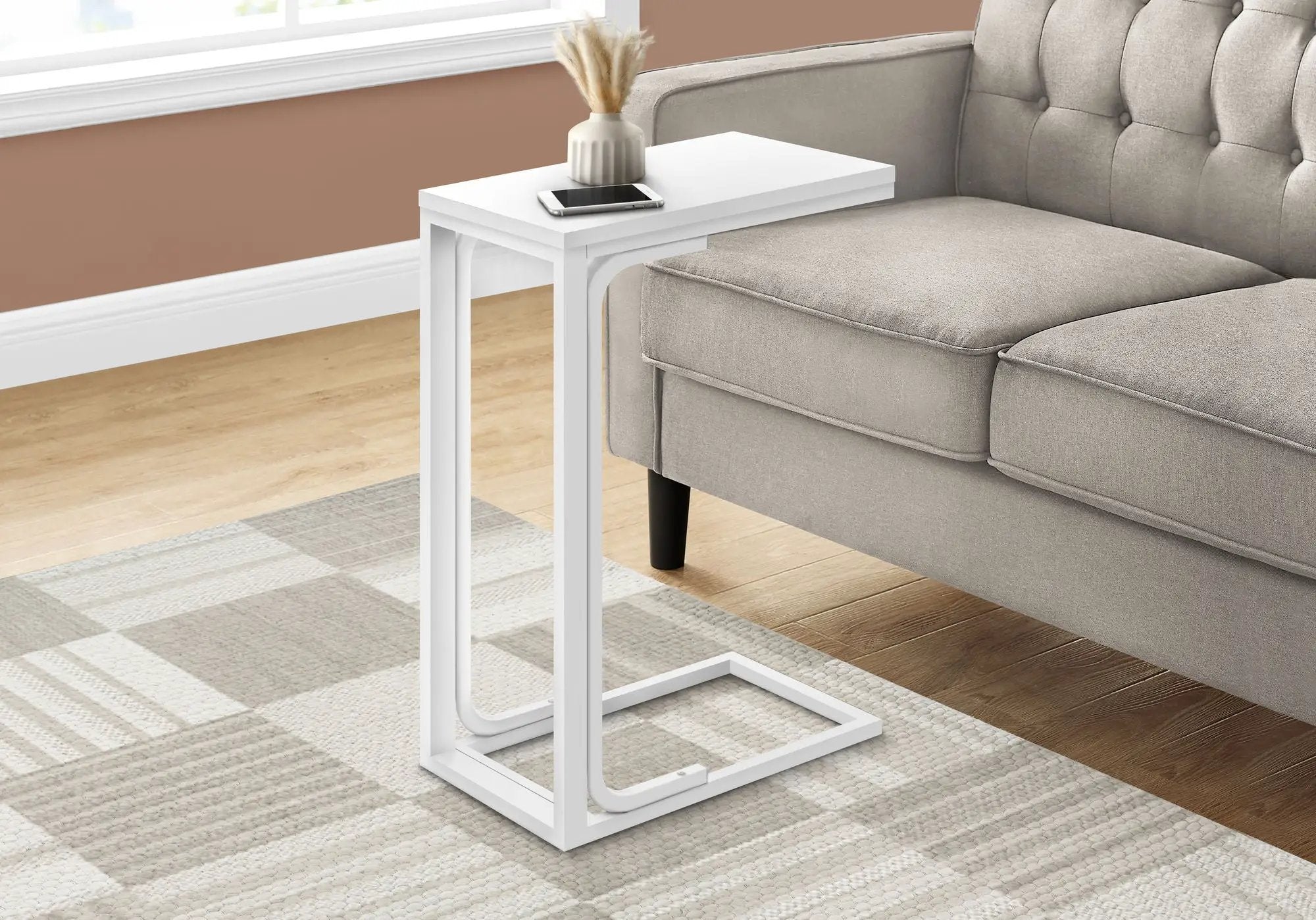 Accent Table, C - Shaped Modern Desig by Unique Piece Furniture