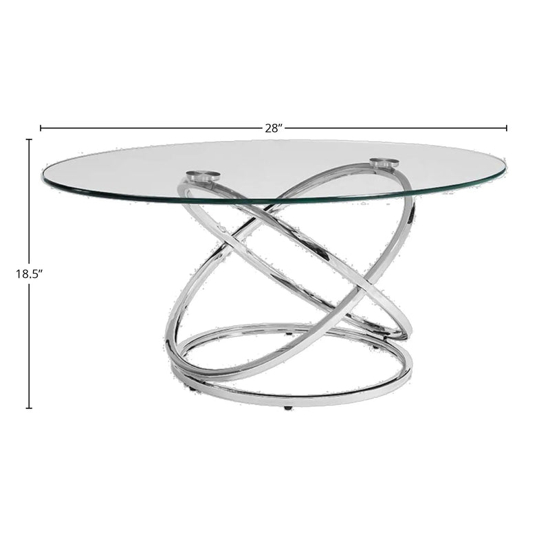 Cocktail Table Set - Chrome by Unique Piece Furniture