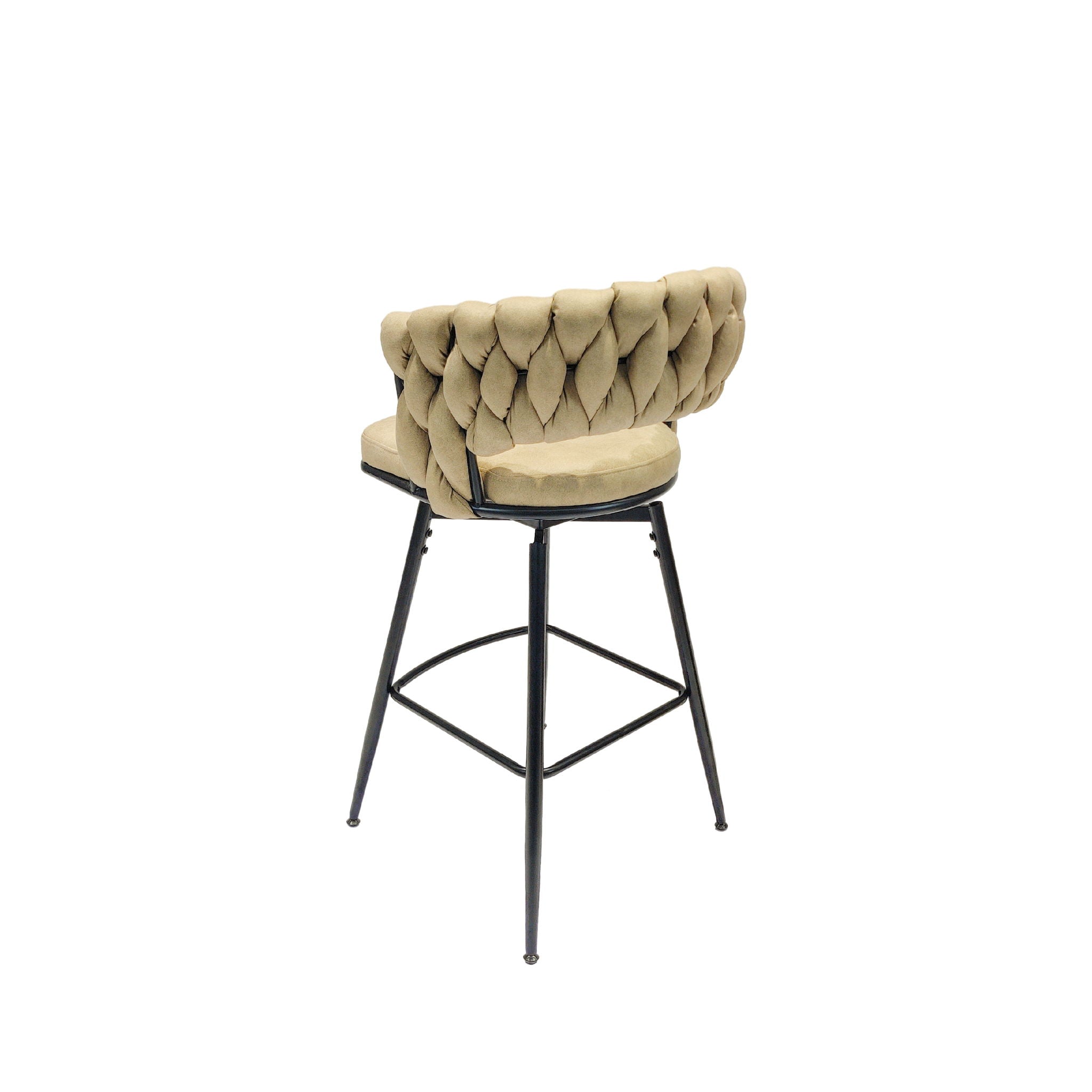 Bar Stool 360 Swivel With Back Footrest by HouseOfZazla
