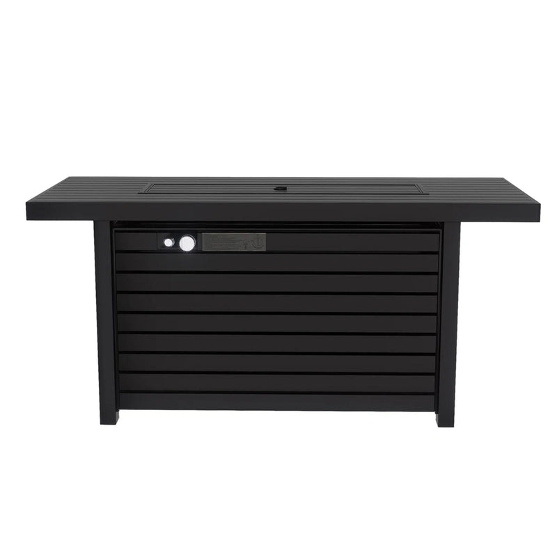 Outdoor Fire Pit Table & Lid - Black by HouseOfZazla