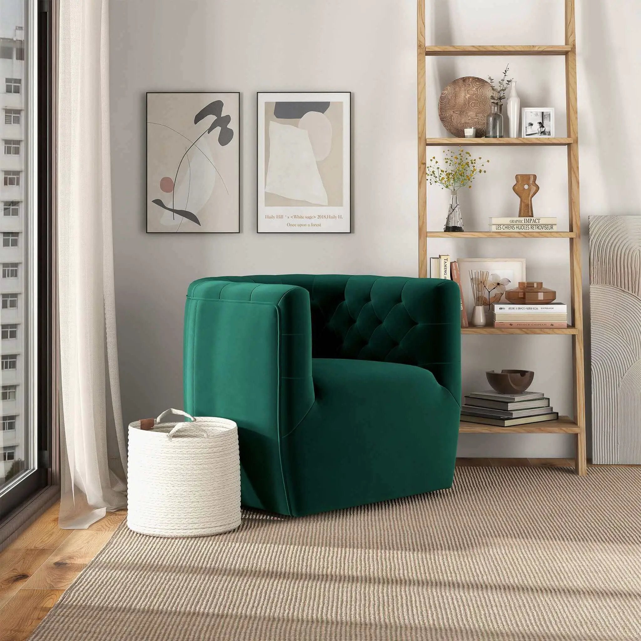 Delaney - Ergonomic Design Swivel Chair by Unique Piece Furniture