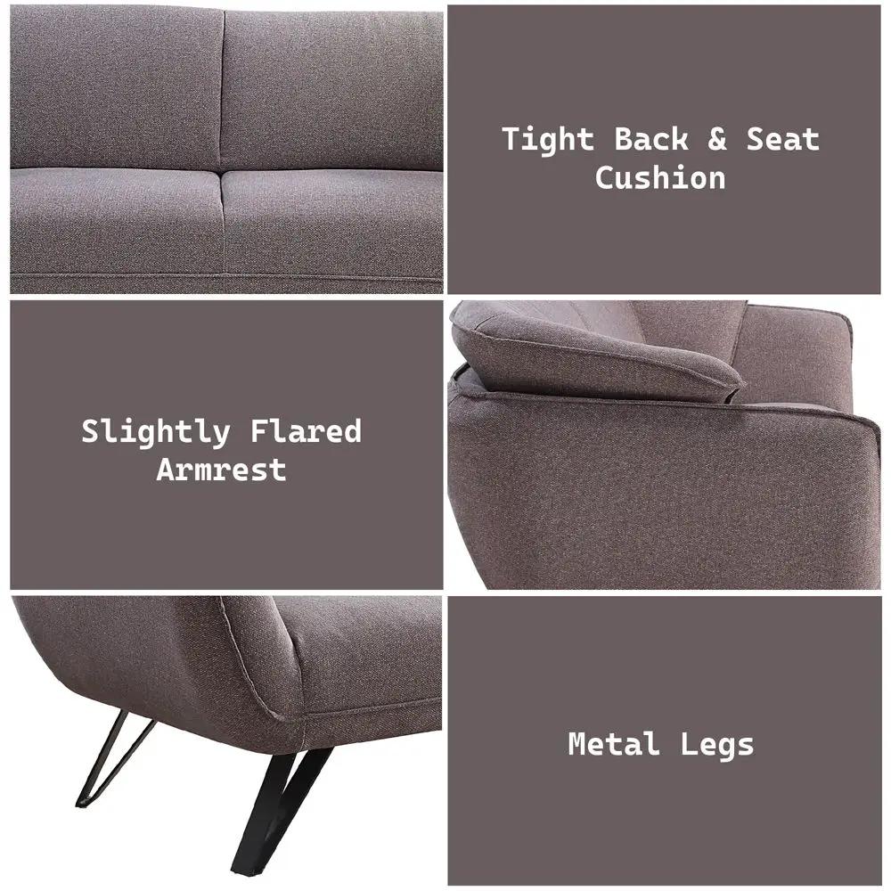 Dalya - Sofa - Gray Linen by Unique Piece Furniture