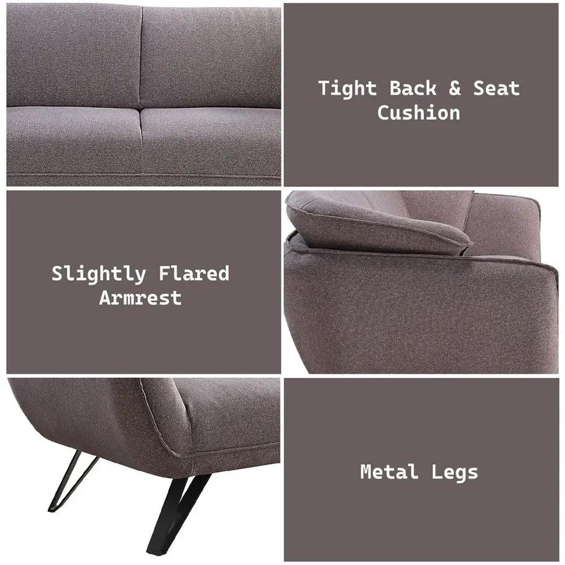 Dalya - Sofa - Gray Linen by Unique Piece Furniture