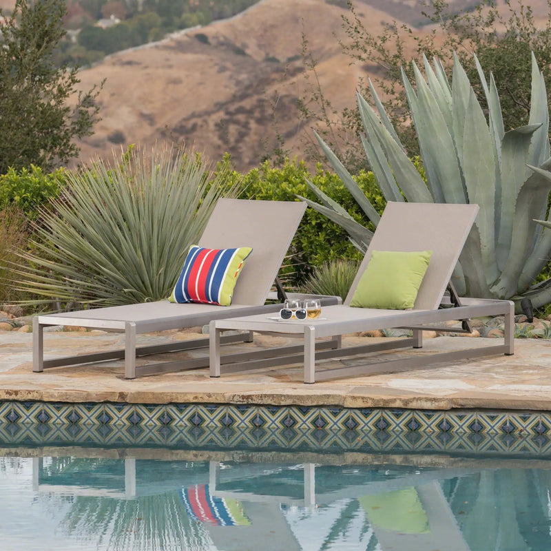 Chaise Lounge With 5 Reclining Positions, Outdoor Patio Lounge Chairs by HouseOfZazla
