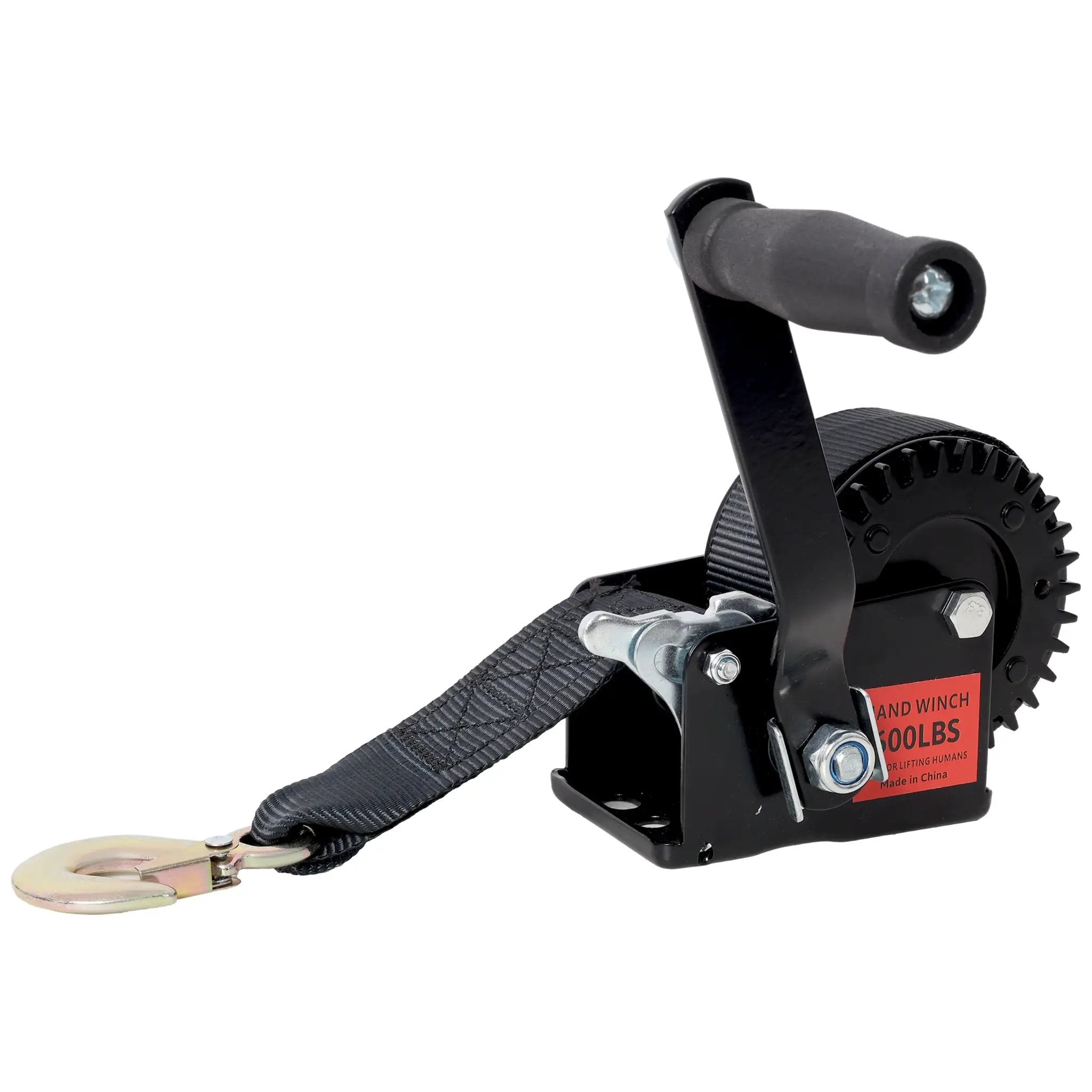 600LBS Hand Winch with 19.6FT Strap by HouseOfZazla