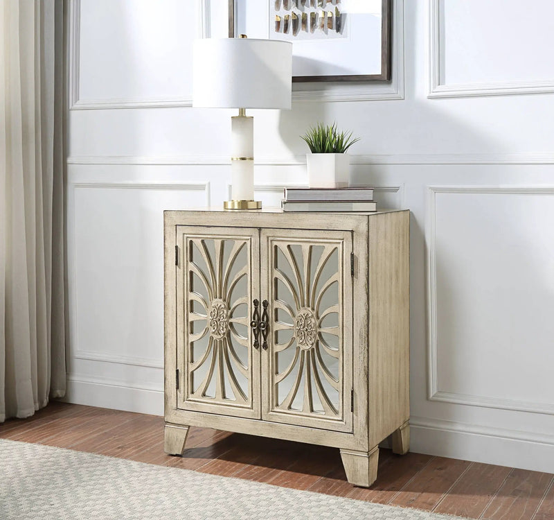 Nalani Console Cabinet - Antique White by HouseOfZazla