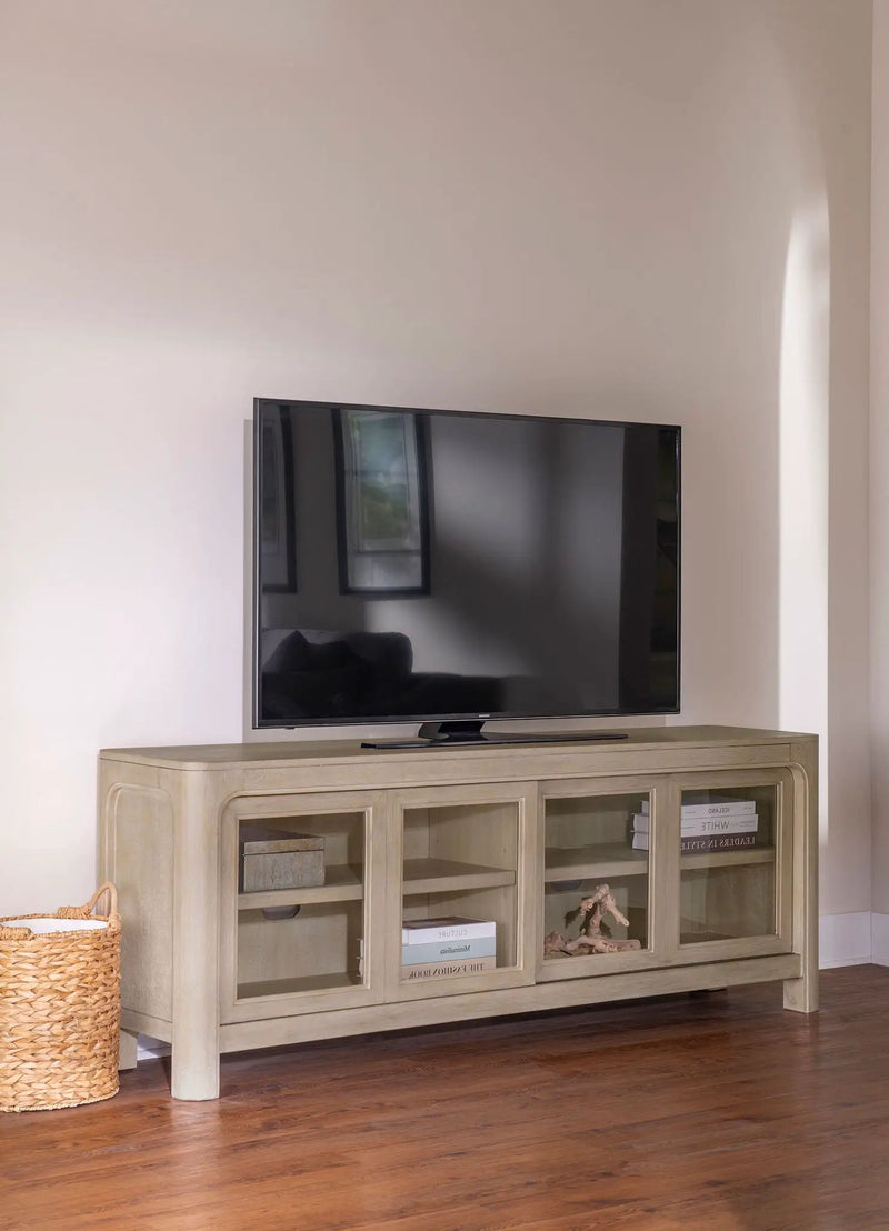 Solano 71-inch 2-door TV Stand Media Console Weathered Mango by Unique Piece Furniture