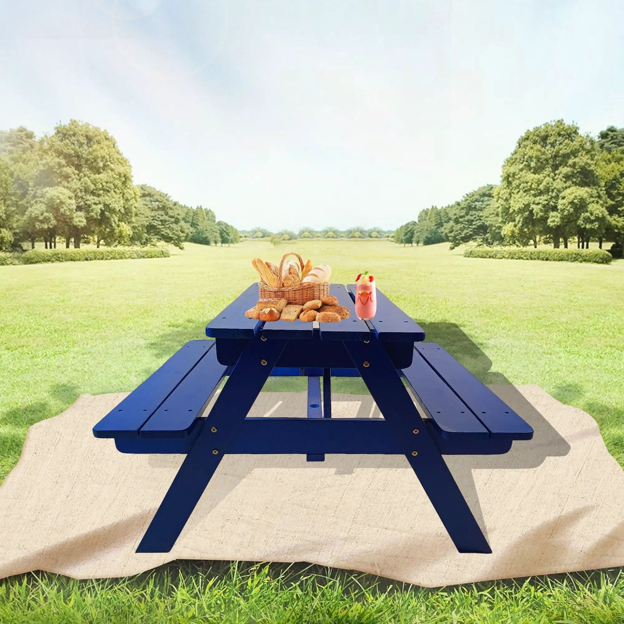 Durable Solid Wood Children's Dining Table And Chairs Set, Multi-Functional by Unique Piece Furniture