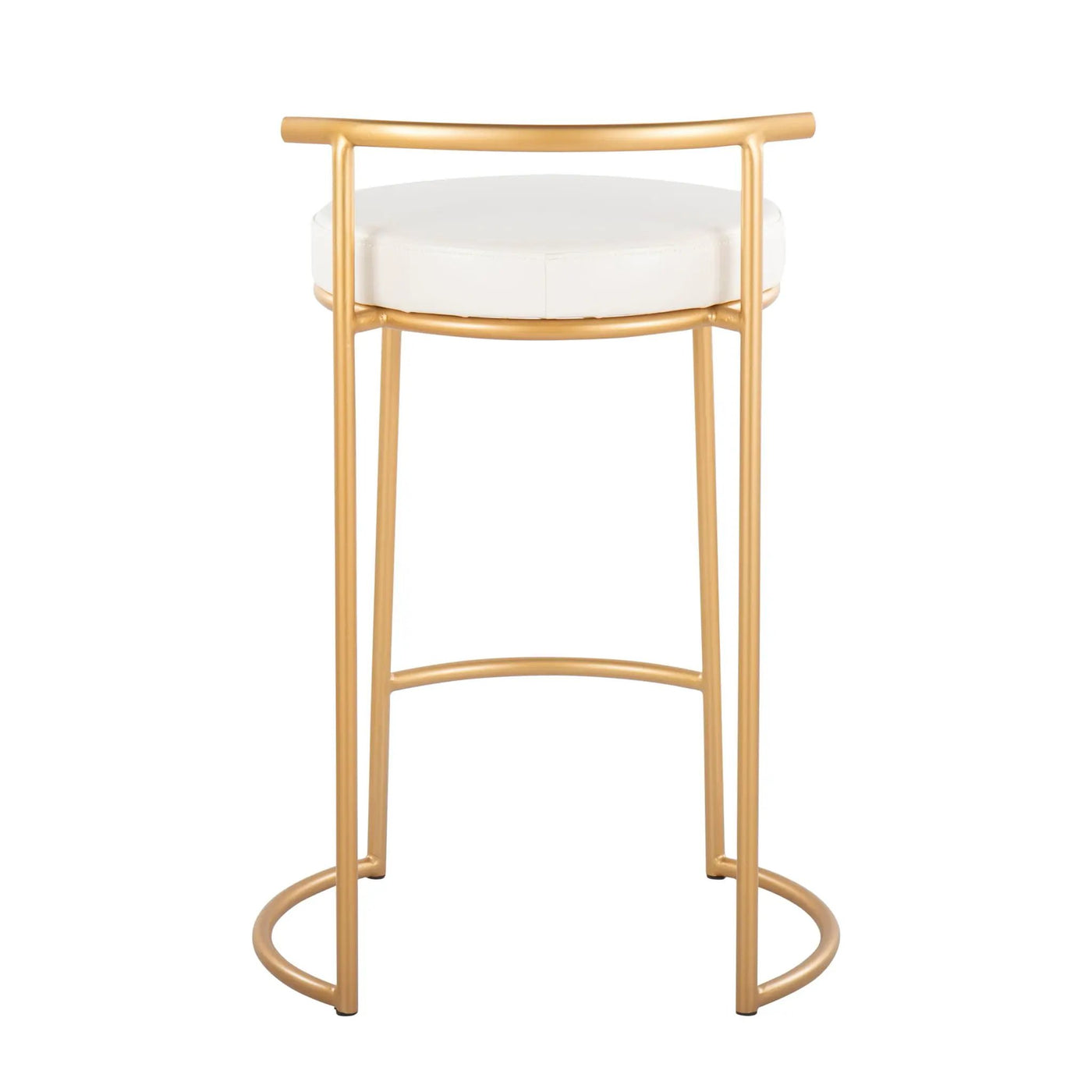 Fuji - Round Contemporary Fixed Height Counter Stool (Set of 2) by HouseOfZazla