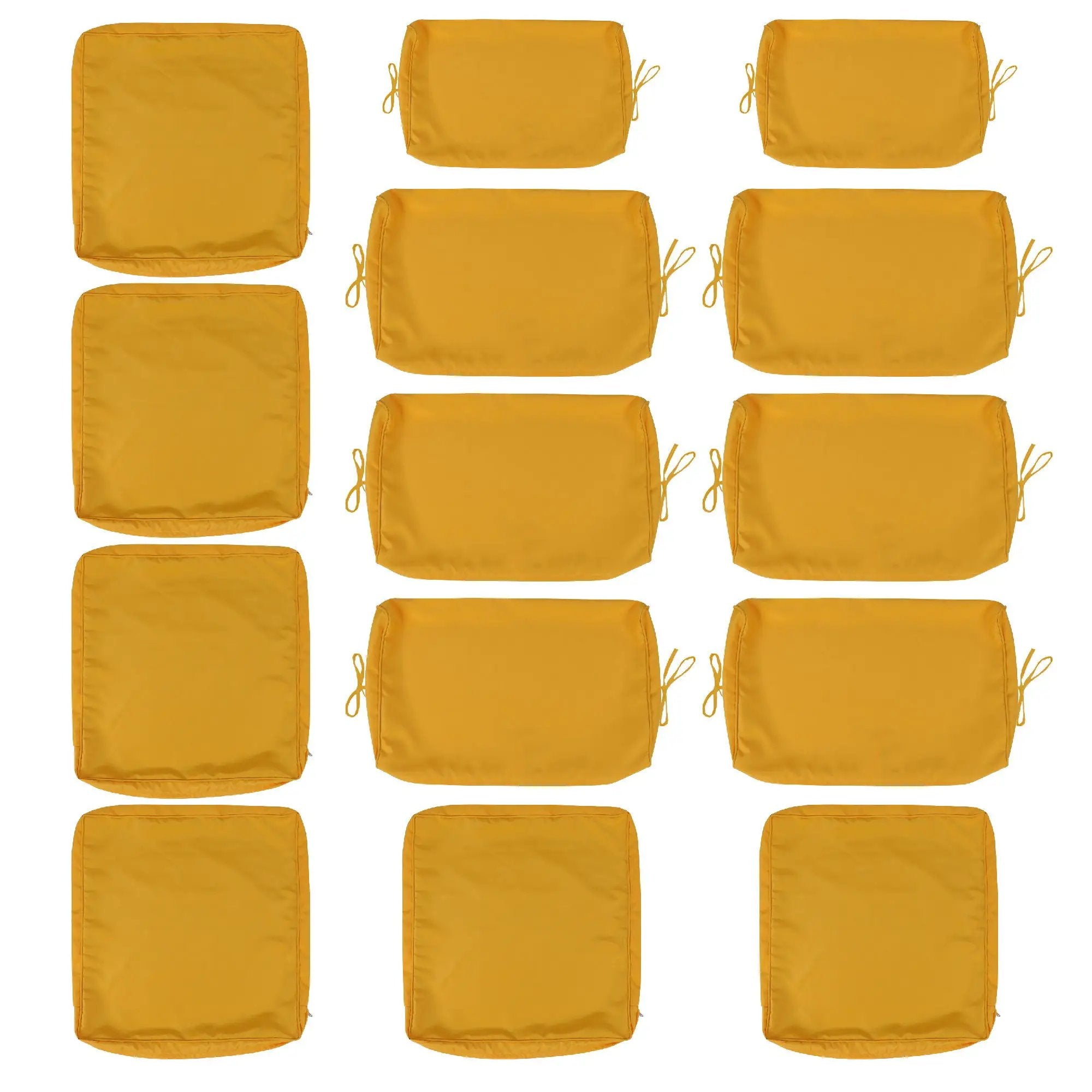 14 Pack Cushion Covers For 7 Piece Wicker Rattan Sectional Sofa