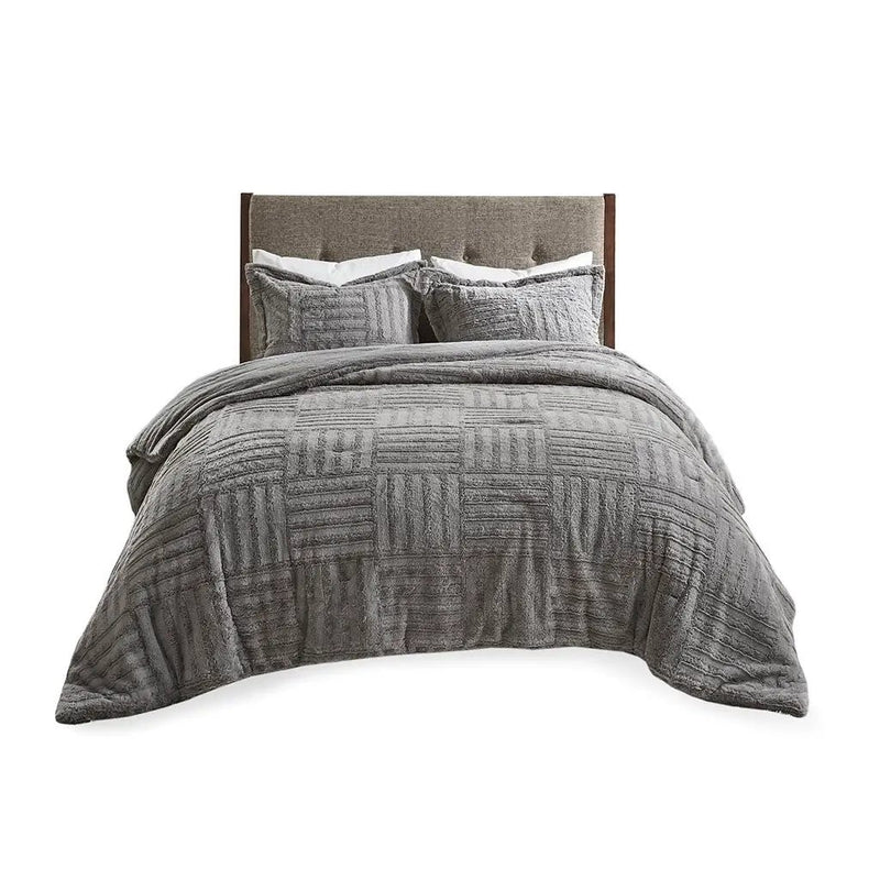 Full/Queen Fur Down Alternative Comforter Mini Set by HouseOfZazla